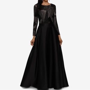 Betsy & Adam Sparkle Top Ball Gown